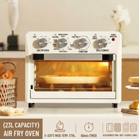 Four à Friture à Air Électrique Multifonctionnel 23L en Acier Inoxydable pour Usage Domestique avec Fonctions Intégrées de Cuisson à la Vapeur, Rôtissage, Cuisson et Déshydratation
