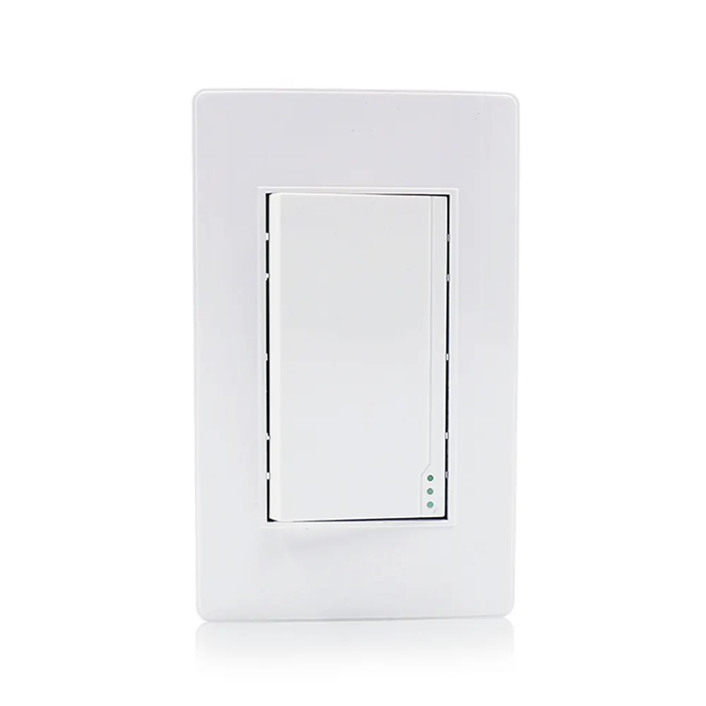 USA Standard Home Electrical Wall Switch And Socket 220 Volt 1 Gang With Big Rocker 1 Way 2 Way Wall Light Switches