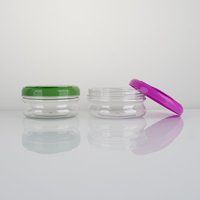 Conteneur de stockage alimentaire en PET de 350 g avec couvercle à clipser, vide, pour friandises pour animaux, épices, boîte de cuisine, vente en gros