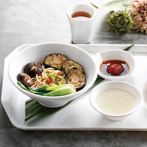 Bol à riz en mélamine imitation porcelaine A8, bol à soupe, bol à plats chauds, bol à ramen japonais, grand bol, petit bol, plastique - Product Image 1