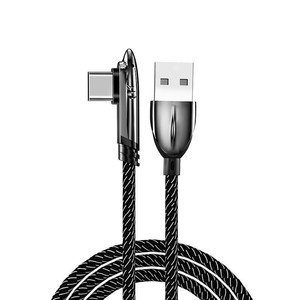 Cable de datos tipo C de 65W con carga rápida en ángulo recto para juegos móviles compatible con Huawei Oppo - Product Image 1