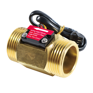 Liquid <b>Flow</b> Sensor B10 Brass Copper One Inch Thread <b>Water</b> <b>Flow</b> <b>Meter</b> with Pulse Output Hall Effect Turbine for Heater System - Product Image 4