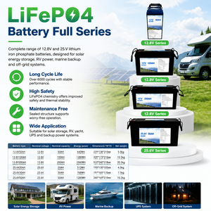 Batterie LiFePO4 WHE 51.2V 200Ah à longue durée de vie pour stockage d'énergie solaire, camping-car, marine et alimentation de secours - Série WHE-STACK-51.2V - Product Image 2