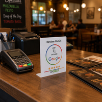 Support de table RFID étanche en PVC acrylique personnalisé 13,56 MHz NTAG215 pour cartes de visite, cartes cadeaux, paiement hôtelier Newbega