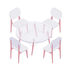 كرسي مقعد من البلاستيك مع قالب طاولة مخصص بجودة عالية - Product Image 2