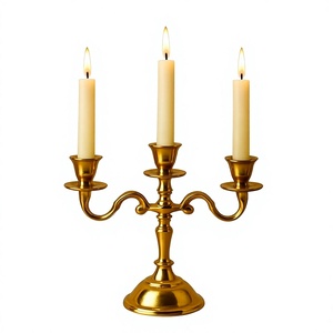 Sleek & Shiny 20cm Silver Chrome Metal Candelabra - 3-Flame Elegant <b>Small</b> <b>Candle</b> Stand for Banquet Tables & Special Occasions - Product Image 6
