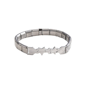 Women's 9mm Italian Modular Bracelet Stainless Steel Heart Shape Gift Jewelry Fashion Accessory - Product Image 5
