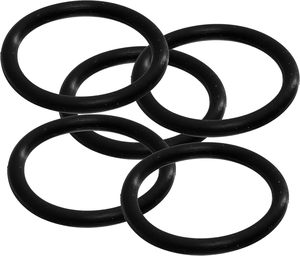 5 adet 218 Buna/nitril o-ringler, <span class=keywords><strong>70A</strong></span> durometre, siyah, - Product Image 1