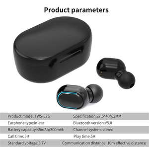 Audífonos Intrauditivos Mini TWS de Alta Fidelidad, Audífonos Estéreo Impermeables con Pantalla LED, Audífonos Inalámbricos Verdaderos E7S - Product Image 2