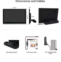 Moniteur d'appui-tête Android WIFI 11,6 pouces pour siège arrière, écran tactile IPS avec GPS, haut-parleur, TV Android intelligente multifonction