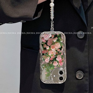 Ph036 Rose <span class=keywords><strong>Grove</strong></span> cho iPhone 16Promax trường hợp điện thoại cho phụ nữ, Silicone cho iPhone 15 với Treo Dây 14 gói Đầy đủ 13 chống thả - Product Image 6