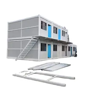最新设计预制家居20英尺移动集装箱可折叠办公楼廉价运输折叠集装箱ho
