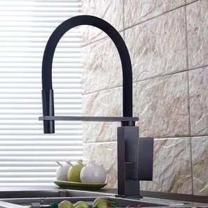 Modern Avrupa Tipi Tek Kollu Mutfak Evye Bataryası Çekilebilir Püskürtmeli 360 Derece Dönebilen Seramik Valfli Pirinç Üstten Montajlı - Product Image 3