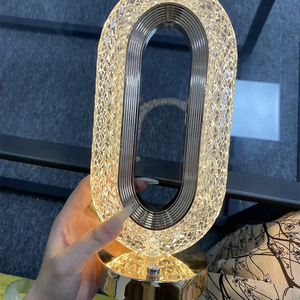 Lámpara de mesa LED de lujo, luz de noche moderna de Cristal, Control táctil para decorar dormitorio, restaurante y Bar - Product Image 3