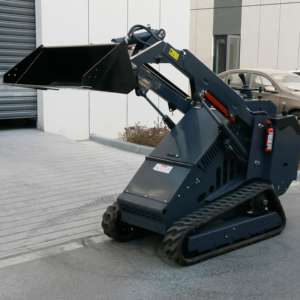 Mesin penggerak empat roda Mini, pengangkut selip teknik pertanian dengan roda Crawler multifungsi sekop kecil - Product Image 2