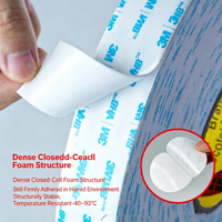 3M Ingenieurqualität 0,8mm Acrylschaum-Druckempfindliches Klebeband 5608 5611 Hochhaftend Wasserdicht Doppelseitig für Glas und Kunststoff