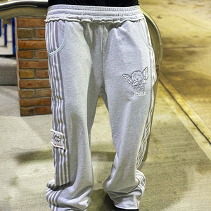 <span class=keywords><strong>Pantaloni</strong></span> della <span class=keywords><strong>tuta</strong></span> di spugna francese personalizzati <span class=keywords><strong>con</strong></span> logo grigio <span class=keywords><strong>pantaloni</strong></span> larghi da Jogger elasticizzati <span class=keywords><strong>pantaloni</strong></span> della <span class=keywords><strong>tuta</strong></span> larghi da uomo - Product Image 2