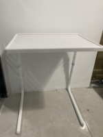 Table basse moderne portable en métal et plastique, réglable, pliable et debout, pour ordinateur portable, facile à installer pour salle à manger, canapé et salon