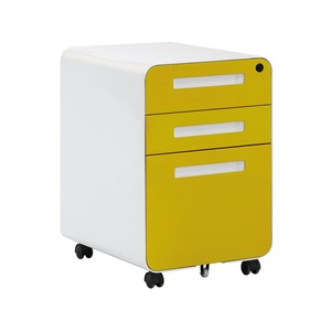 Steel Documents Durable Storage Equipment <b>Files</b> Office Metal 3 <b>Drawer</b> Filing Cabinet - Product Image 2