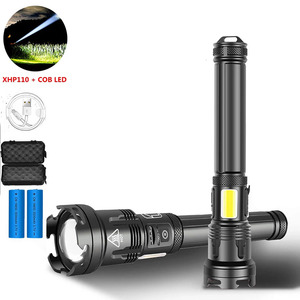 Mạnh Mẽ XHP110 <span class=keywords><strong>LED</strong></span> XHP99 Đèn Pin Zoomable Torch USB Sạc Đèn Pin Với <span class=keywords><strong>COB</strong></span> Sidelight Không Thấm Nước Cắm Trại Ánh Sáng - Product Image 2