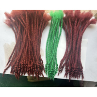 Extensions de dreadlocks Goddess Locs en cheveux vierges indiens 4C, texturées au crochet, entrelacées, micro-liens, anti-emmêlement