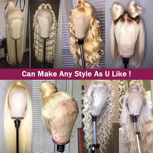Pelucas de Cabello Humano FH 13x4, 20-30 Pulgadas, Rubio 613, Ondulado Largo, Pelucas con Frente de Encaje, Nudos Decolorados, Peluca de Cabello Liso - Product Image 3