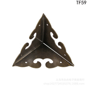 Copper Corner Protector 60mm X 44mm Chinese <b>Retro</b> Style Furniture Hardware For Home Office <b>Decorative</b> Bracket TF59 - Product Image 3