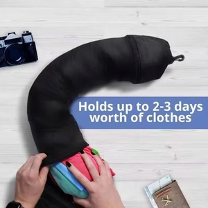 Free Sample Customization Convenient Personality Water Resistant <b>Travel</b> Neck Pillow With Clothes Storage Car Airplane <b>Travel</b> - Product Image 2