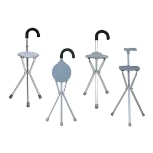2020 Products Chinese Supplier Folding <strong>Elderly</strong> <strong>Walker</strong>/Foldable Walking Stick with Chair Seat - Product Image 1