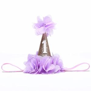 عقال للحفلات مع بلينغ سنة واحدة قبعة لحفلات عيد الميلاد لطيف الطفل عقال - Product Image 5