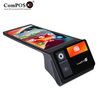 Sistema POS Todo en Uno con Pantalla Táctil de 8 Pulgadas para Restaurantes y Comercios, Android 14, POS-108, con Bluetooth, Memoria de 3GB+16GB