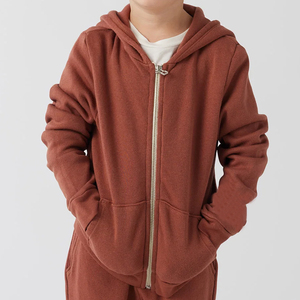 <span class=keywords><strong>Sweat</strong></span> à capuche zippé pour enfants <span class=keywords><strong>Sweat</strong></span> à capuche en coton et bambou pour enfants Sweatshirts à fermeture éclair en molleton biologique Sweatshirts à capuche personnalisés pour garçons - Product Image 3