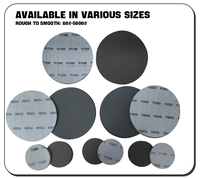 Disques abrasifs en papier abrasif en carbure de silicium de 5 pouces pour le meulage et le polissage Disque de papier abrasif en fibre Papier abrasif de 6 pouces