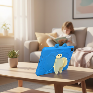 Funda Protectora de Silicona Universal para Niños HGD EVA Butterfly, Funda Trasera para Tablet Infantil para Apple iPad 10.2 10.5 Air 3 con Soporte - Product Image 1
