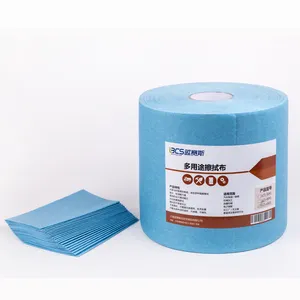 Industry Wholesale Disposable Lint Free Roll Wood Pulp Cloth Wipes