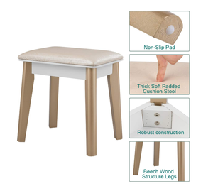 <span class=keywords><strong>Stile</strong></span> moderno Spogliatoio Piccola Camera Da Letto Multifunzionale In Legno Massiccio tavolo da Trucco - Product Image 2