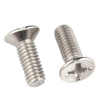 Din965 M2 M2.5 M3 M4 X 10mm M5 M6 M8 Contre-vis Coulée Métrique En Acier Inoxydable Croix Encastré Phillips Tête Plate Vis À Machine