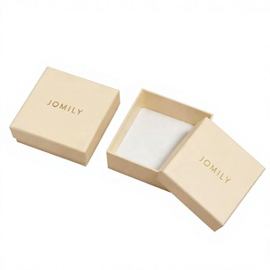 Custom Printed Rigid Cardboard Jewelry <b>Box</b> Wholesale Velvet <b>Lid</b> <b>Small</b> Gift Packaging <b>Box</b> Hot Stamping Logo For Ring Earring - Product Image 3