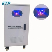Stabilisateur de tension automatique industriel triphasé AC SVC(TNS)-30KVA à moteur servo en cuivre