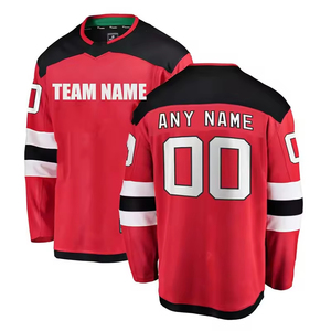 Maillots de hockey sur glace réversibles personnalisés de haute qualité légers 100% polyester par sublimation antibactérien à séchage rapide - Product Image 3