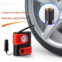 Compresseur d'air électrique portable 12V 100PSI pour pneus de voiture avec lumière LED d'urgence – Accessoire automobile