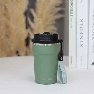 Portable Stainless Steel Leak-Proof Vacuum Tumbler with Thermal Insulation for Business Office Car Travel - Product Image 1