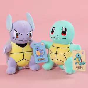 Toptan Anime Pokemon özelleştirmek peluş oyuncak Pikachu Snorlax Charmander Squirtle Bulbasaur peluş
