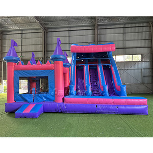 Castillo Inflable Comercial Grande <span class=keywords><strong>de</strong></span> 20x20 pies, Combo <span class=keywords><strong>de</strong></span> Juegos Inflables para Niños, Tobogán Acuático, Brincolines Inflables para Fiestas en <span class=keywords><strong>Alquiler</strong></span> - Product Image 4