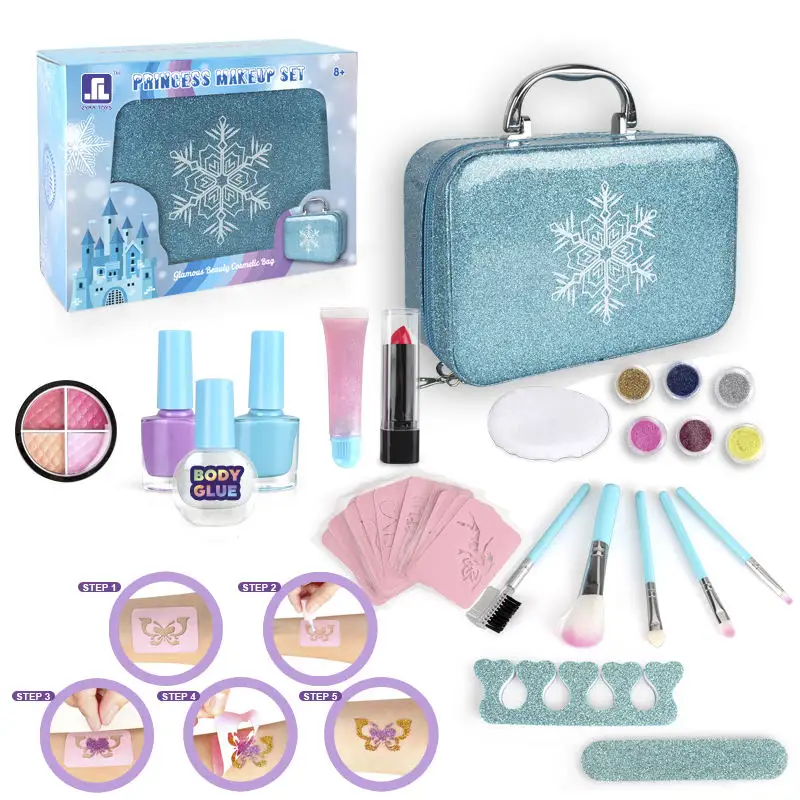 Custom Toys Stellen Sie sich vor, Sie spielen Kosmetik tasche Mädchen tragbare Kinder Make-up-Kit Kinder & Baby Make-up