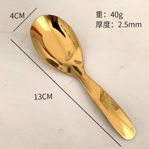 DFT13 Cuchara y Tenedor Gruesos para Niños y Bebés de Acero Inoxidable SUS 316 en Colores Dorado Rosa, Plateado, Rojo y Negro Opcionales - Product Image 5