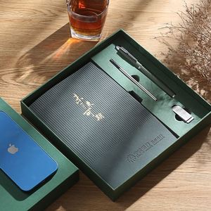 Carnet A5 en cuir de chèvre de luxe de haute qualité, promotionnel, épais, élégant et orienté vers le monde des affaires - Product Image 2