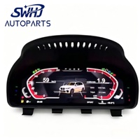 Panel Instrumen Digital LCD Lengkap untuk BMW, Pemasangan Plug and Play Tanpa Perusakan, Multi Tema UI, Spedometer