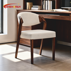 Hot Bán Hiện Đại Rắn Gỗ Óc Chó Ghế Ăn Đặt Đệm Cho Nhà Văn Phòng Tiếp Tân Nghiên Cứu Phòng Khách Sử Dụng - Product Image 4