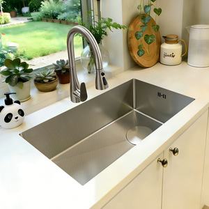 Évier de cuisine encastré en acier inoxydable sans soudure à cuve unique, idéal pour la maison, le bar ou le balcon – Offre spéciale - Product Image 1